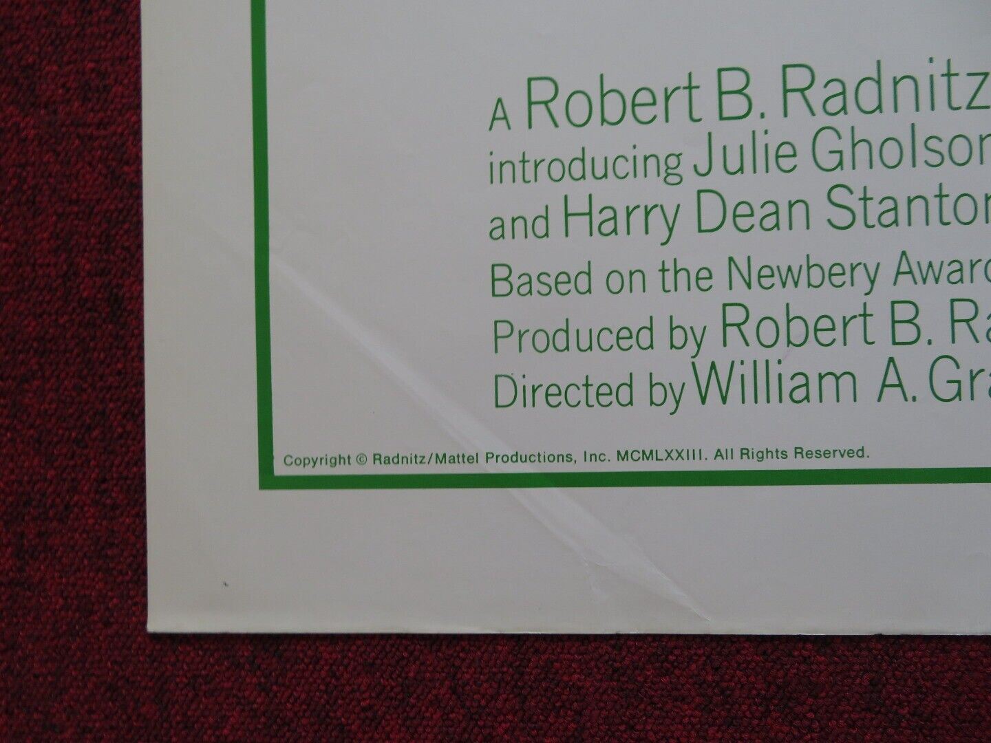 WHERE THE LILLIES BLOOM FOLDED US ONE SHEET POSTER JULIE GHOLSON JAN SMITHERS 74 Movie posters