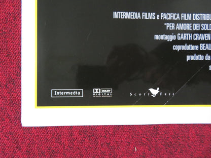 WHERE THE MONEY IS ITALIAN FOGLIO POSTER PAUL NEWMAN LINDA FIORENTINO 2000 Rendezvous Cinema Movie posters