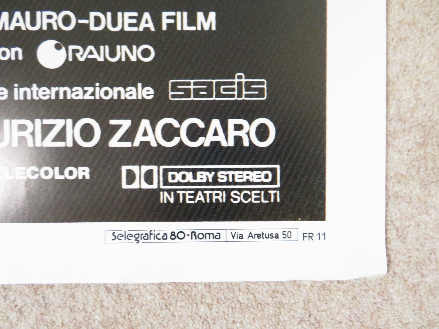 WHERE THE NIGHT BEGINS ITALIAN 2 FOGLIO POSTER TOM GALLOP CARA WILDER 1991 Rendezvous Cinema Movie posters
