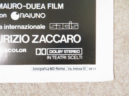 WHERE THE NIGHT BEGINS ITALIAN 2 FOGLIO POSTER TOM GALLOP CARA WILDER 1991 Rendezvous Cinema Movie posters