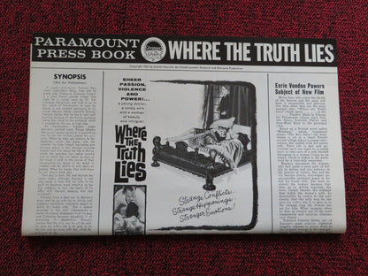 WHERE THE TRUTH LIES US UNCUT PRESSBOOK JULIETTE GRECO LISELOTTE PULVER 1962 Rendezvous Cinema Movie posters