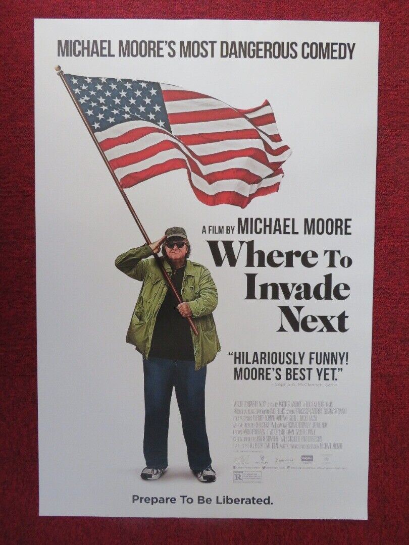 WHERE TO INVADE NEXT US ONE SHEET ROLLED POSTER MICHAEL MOORE 2015 Movie posters