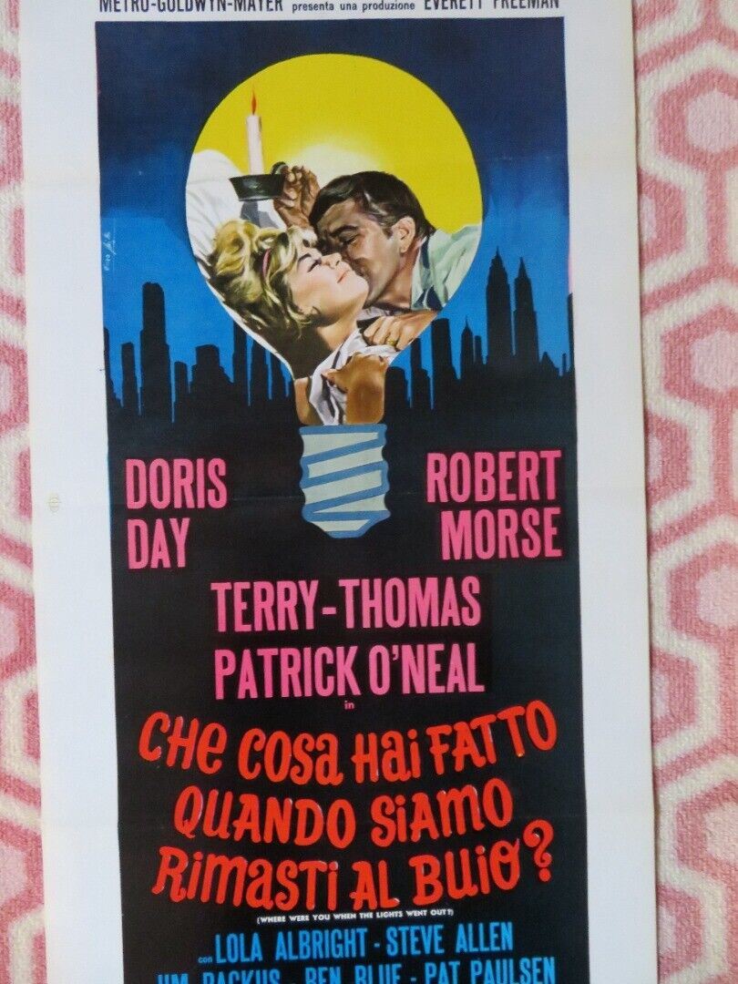 WHERE WERE YOU WHEN THE LIGHTS WENT OUT? ITALIAN LOCANDINA (27.5"x13") POSTER - Rendezvous Cinema