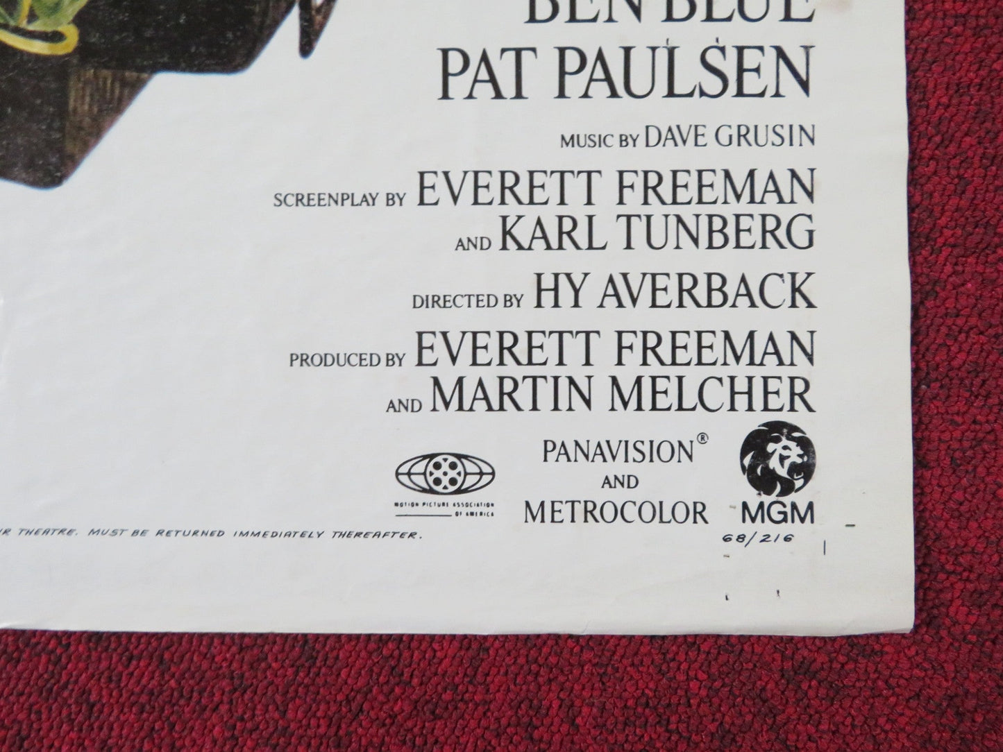 WHERE WERE YOU WHEN THE LIGHTS WHEN OUT? FOLDED US ONE SHEET POSTER D. DAY 1968 Rendezvous Cinema Movie posters