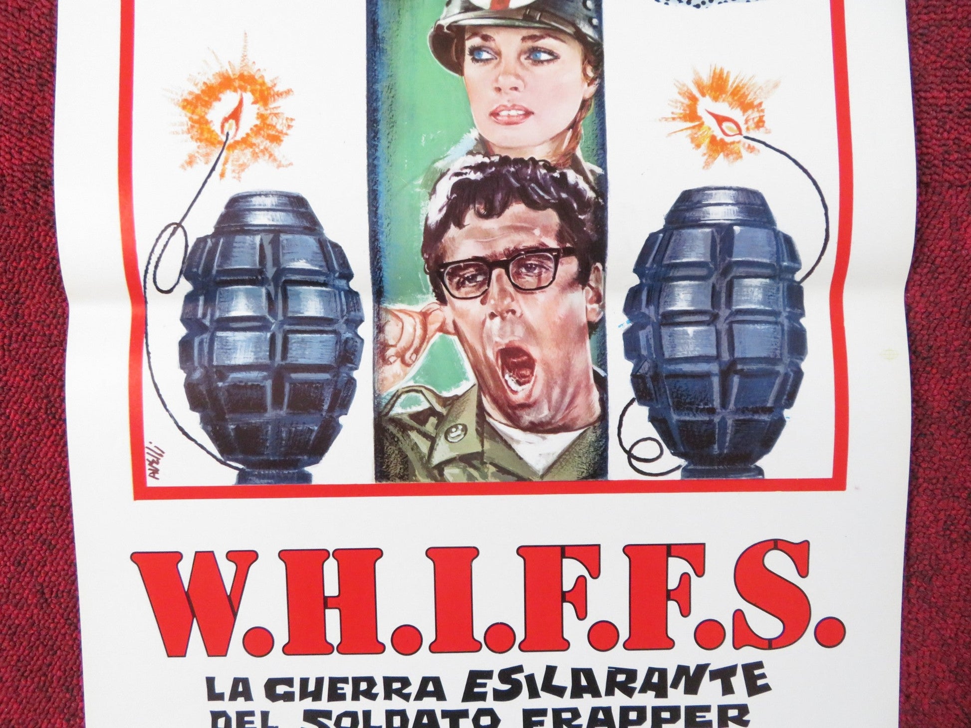 WHIFFS ITALIAN LOCANDINA POSTER ELLIOTT GOULD EDDIE ALBERT 1975 Rendezvous Cinema Movie posters