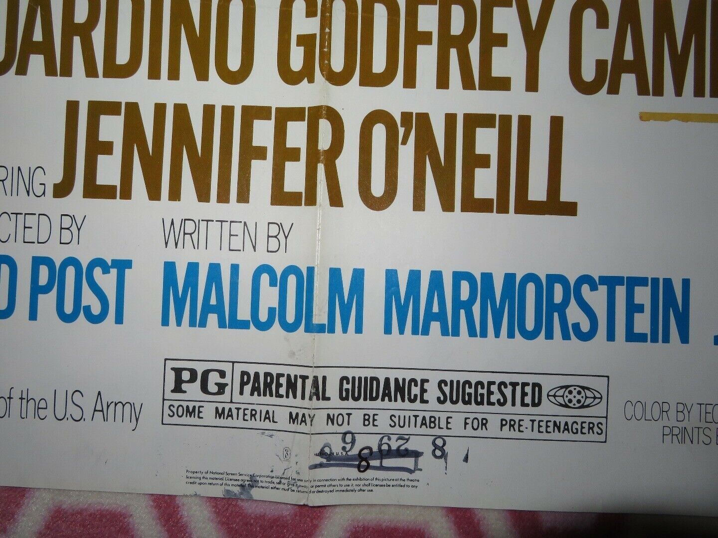 WHIFFS ONE SHEET POSTER FOLDED ELLIOTT GOULD EDDIE ALBERT JENNIFFER O'NEIL Rendezvous Cinema Movie posters