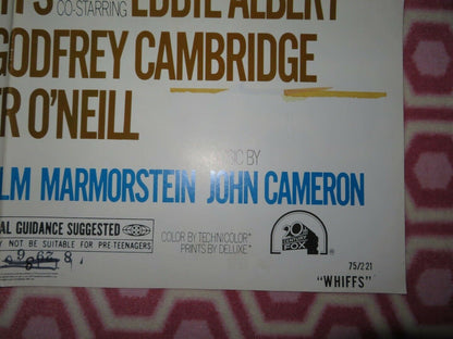 WHIFFS ONE SHEET POSTER FOLDED ELLIOTT GOULD EDDIE ALBERT JENNIFFER O'NEIL Rendezvous Cinema Movie posters