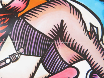 WHILE THE CAT'S AWAY.. US TRI FOLDED ONE SHEET ROLLED POSTER KATHRYN FORD 1972 Rendezvous Cinema Movie posters