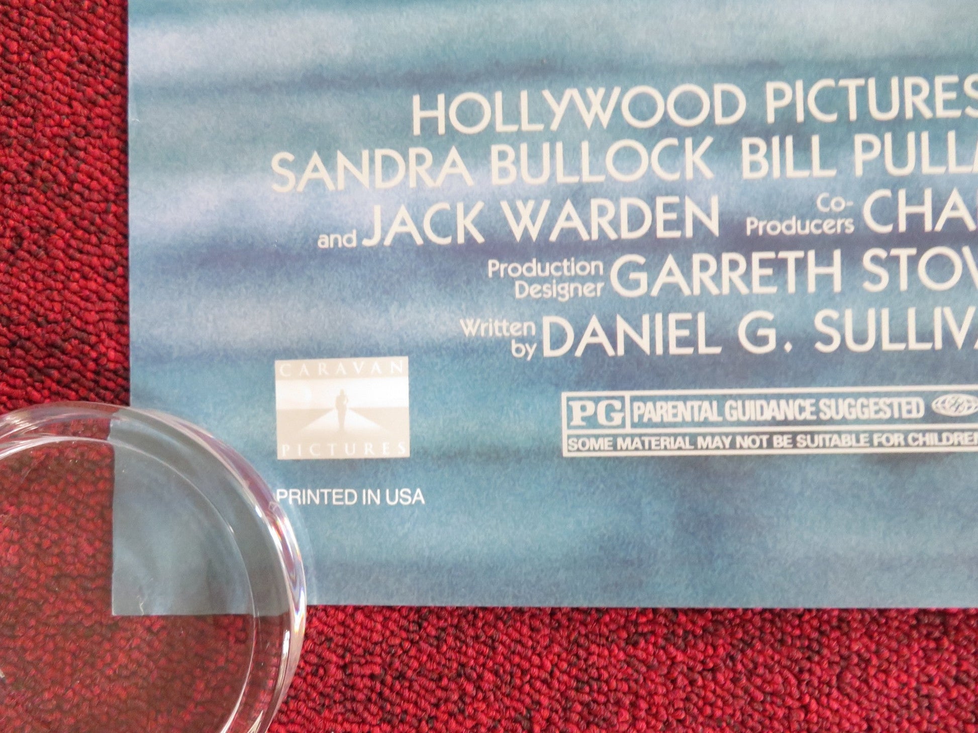 WHILE YOU WERE SLEEPING US ONE SHEET ROLLED POSTER SANDRA BULLOCK PULLMAN 1995 Rendezvous Cinema Movie posters