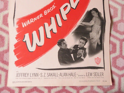 WHIPLASH US INSERT (14"x 36") POSTER DANE CLARK ALEXIS SMITH 1949 Movie posters