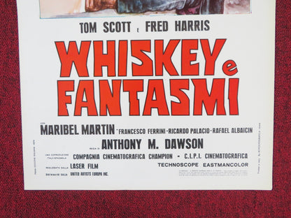 WHISKEY E FANTASMI ITALIAN LOCANDINA POSTER ALBERTO TERRACINA F. BILBAO 1974 Rendezvous Cinema Movie posters