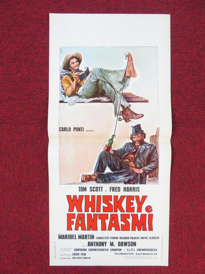 WHISKEY E FANTASMI ITALIAN LOCANDINA POSTER ALBERTO TERRACINA F. BILBAO 1974 Rendezvous Cinema Movie posters