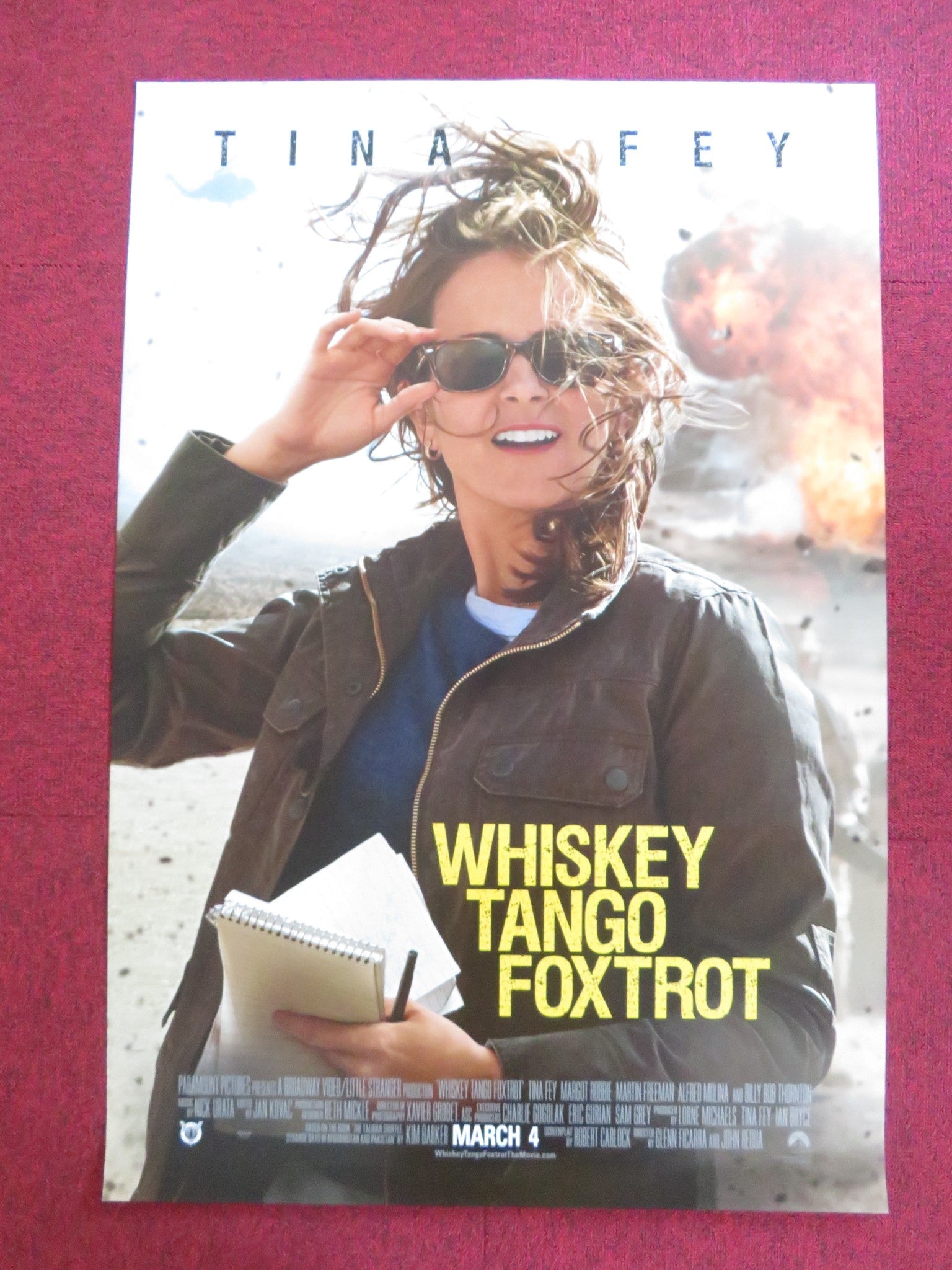 WHISKEY TANGO FOXTROT US ONE SHEET ROLLED POSTER TINA FEY MARGOT ROBBIE 2016 Rendezvous Cinema Movie posters