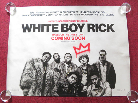 WHITE BOY RICK UK QUAD (30"x 40") ROLLED POSTER MATTHEW MCCONAUGHEY 2018 Rendezvous Cinema Movie posters