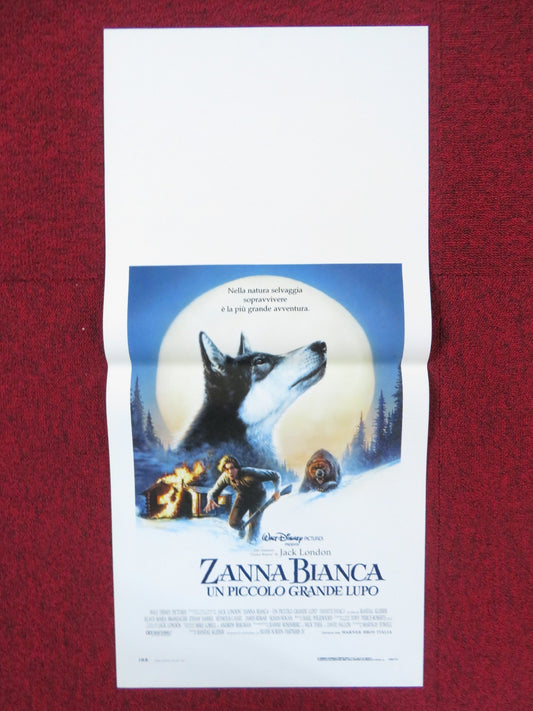 WHITE FANG ITALIAN LOCANDINA POSTER DISNEY ETHAN HAWKE 1991 Rendezvous Cinema Movie posters