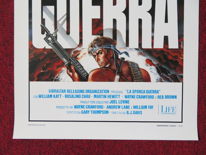 WHITE GHOST ITALIAN LOCANDINA POSTER WILLIAM KATT ROSALIND CHAO 1989 Rendezvous Cinema Movie posters