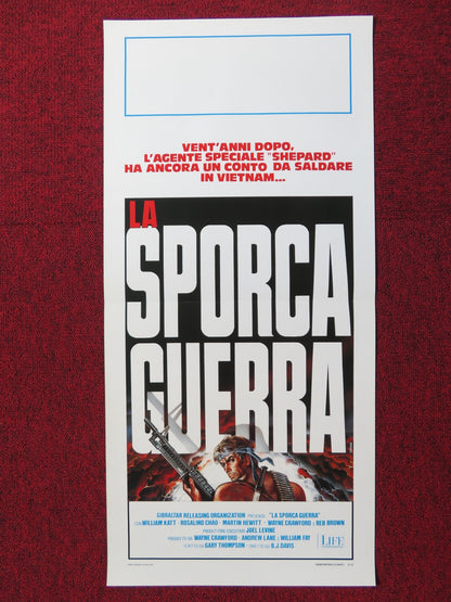 WHITE GHOST ITALIAN LOCANDINA POSTER WILLIAM KATT ROSALIND CHAO 1989 Rendezvous Cinema Movie posters