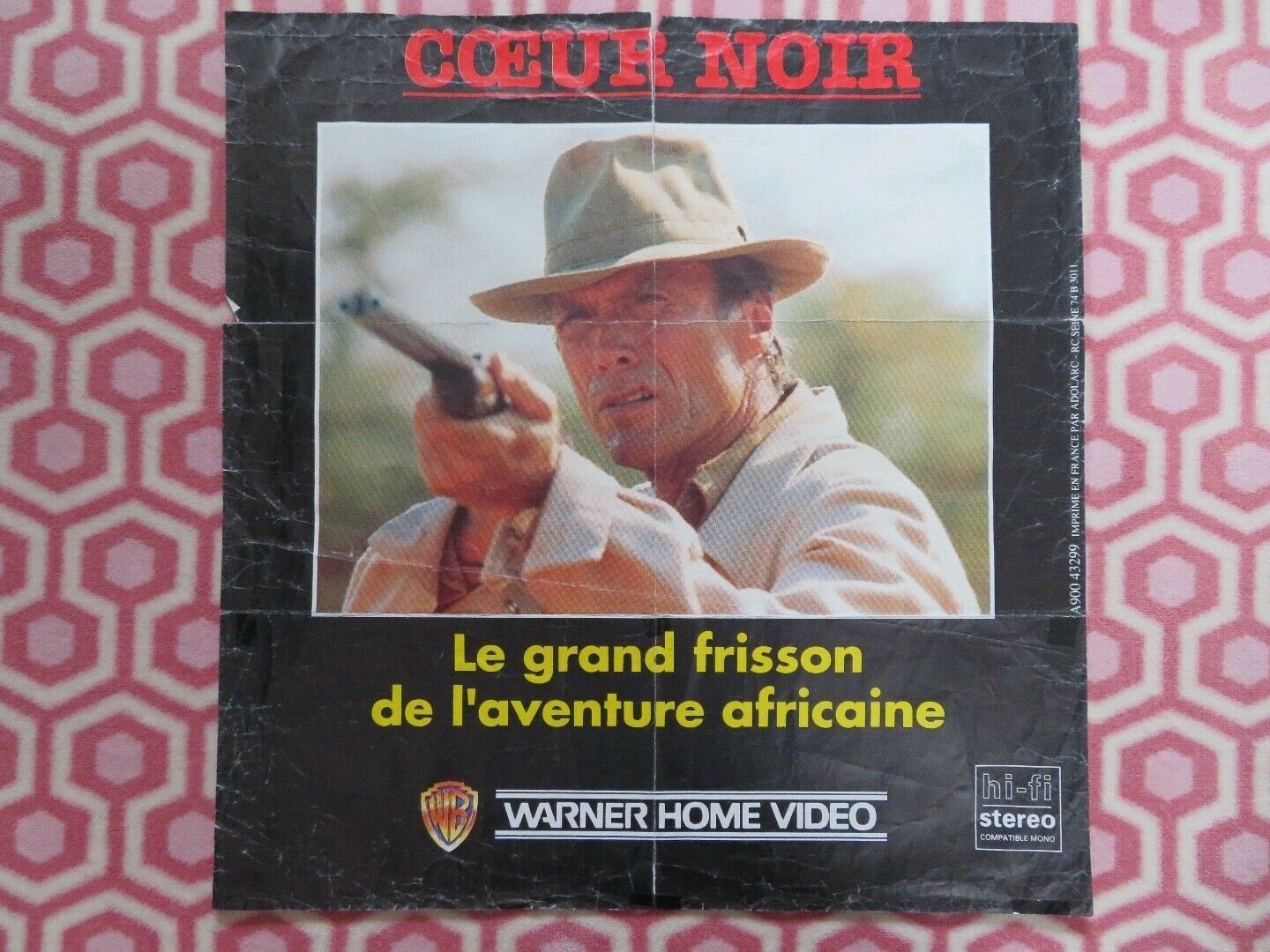 WHITE HUNTER BLACK HEART/ COEUR NOIR BELGIUM (23.5"x 22.5")POSTER CLINT EASTWOOD - Rendezvous Cinema