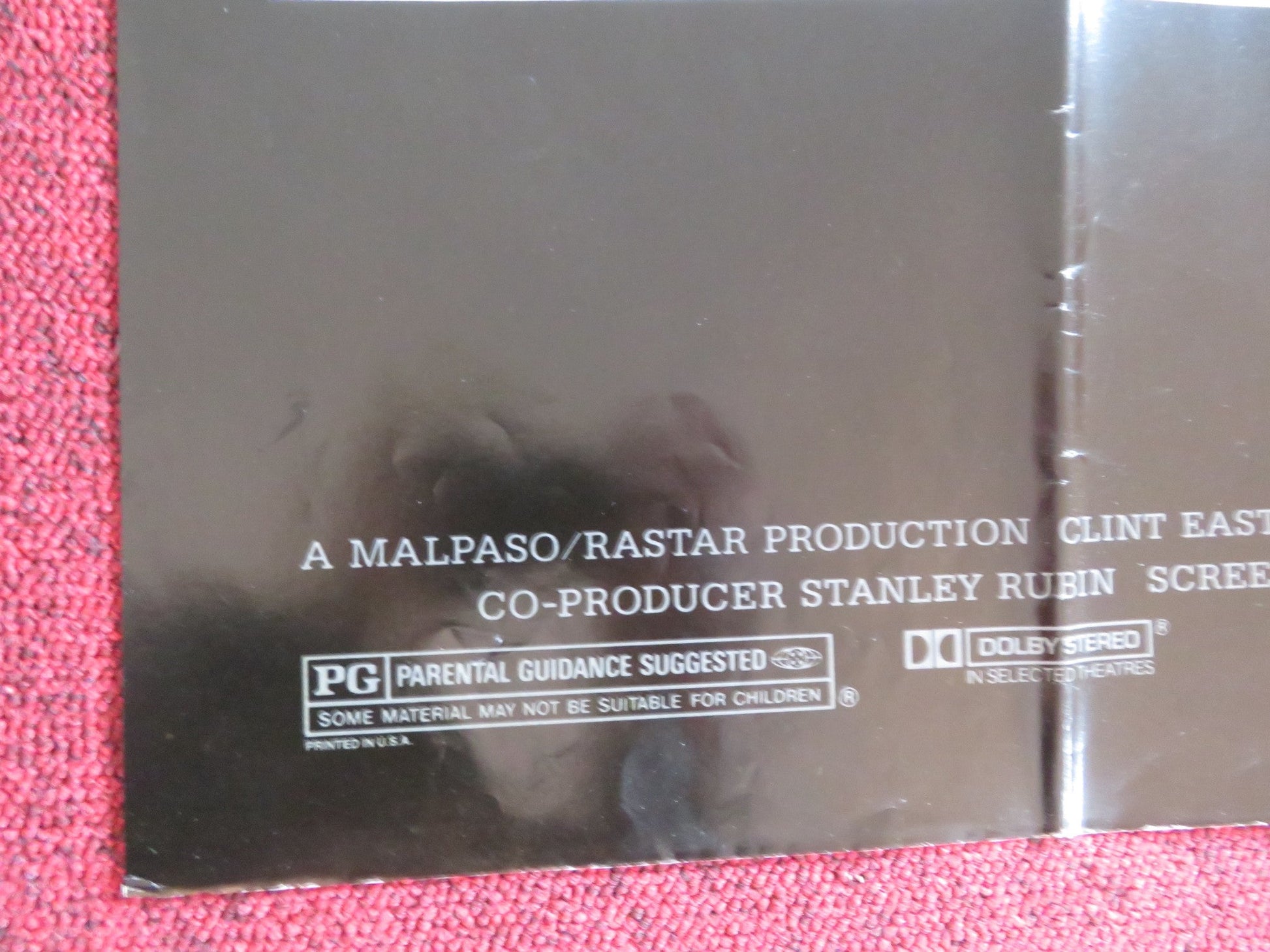 WHITE HUNTER BLACK HEART FOLDED US ONE SHEET POSTER CLINT EASTWOOD 1990 Rendezvous Cinema Movie posters