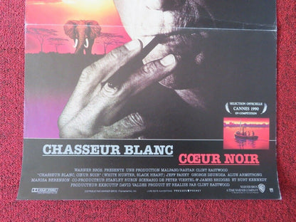 WHITE HUNTER BLACK HEART FRENCH (15"x 21") POSTER CLINT EASTWOOD JEFF FAHEY 1990 Movie posters