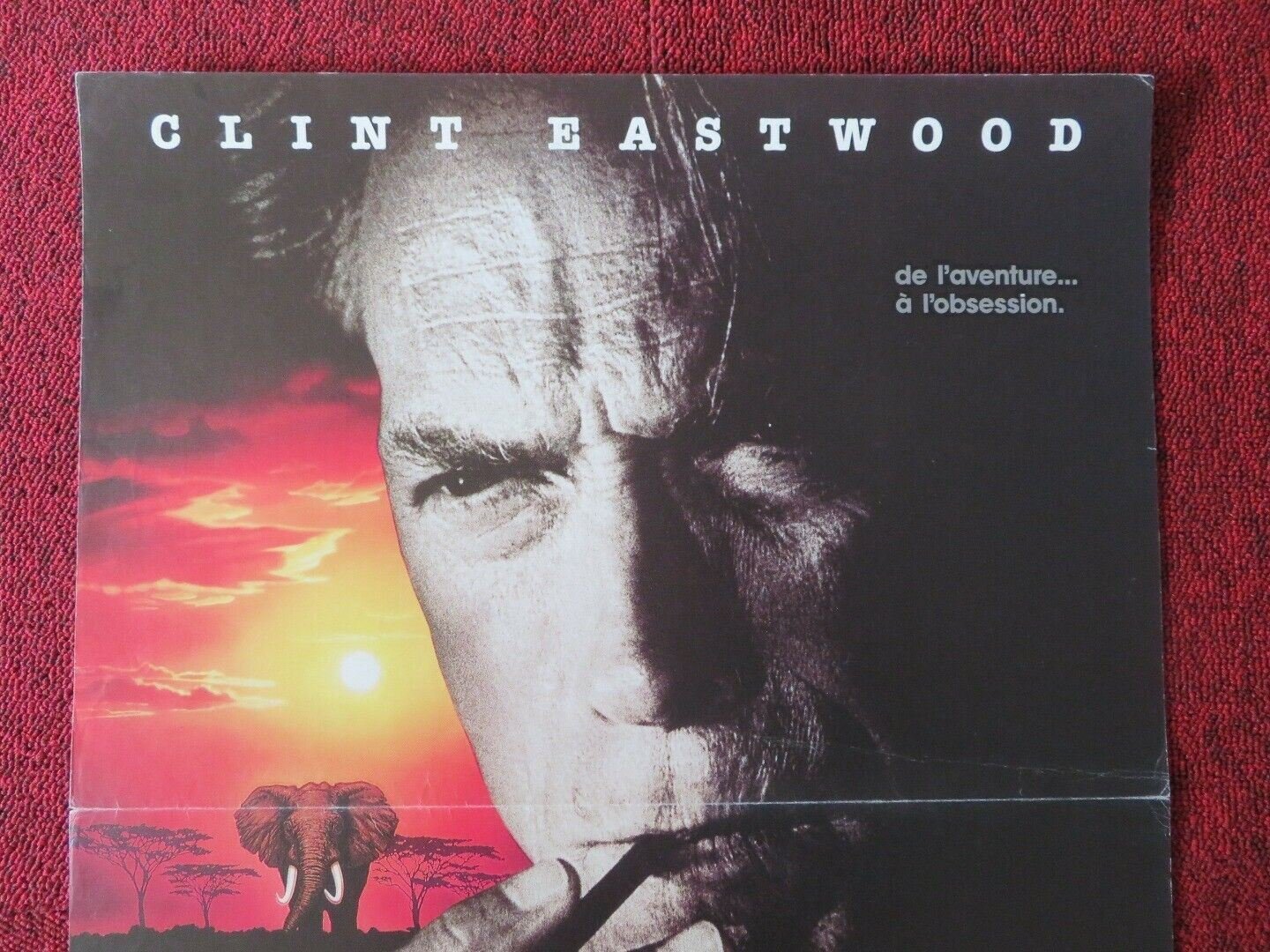 WHITE HUNTER BLACK HEART FRENCH (15"x 21") POSTER CLINT EASTWOOD JEFF FAHEY 1990 Movie posters