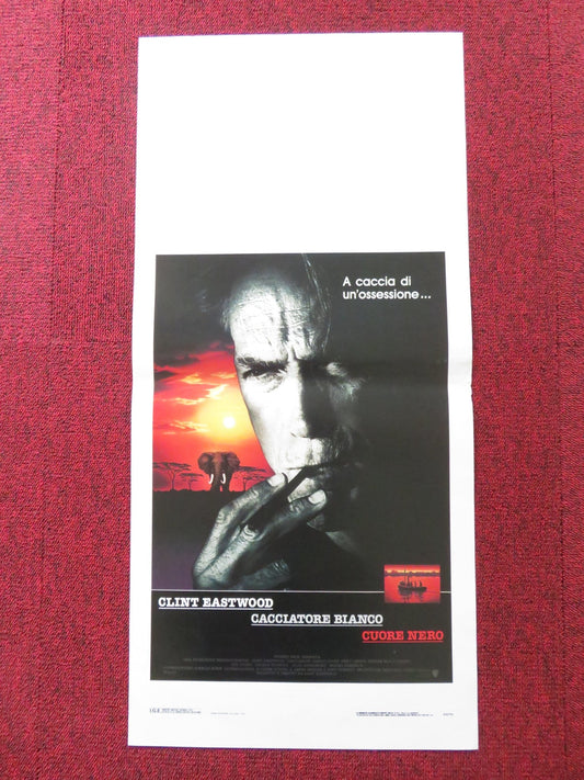 WHITE HUNTER BLACK HEART ITALIAN LOCANDINA POSTER CLINT EASTWOOD JEFF FAHEY 1990 Rendezvous Cinema Movie posters
