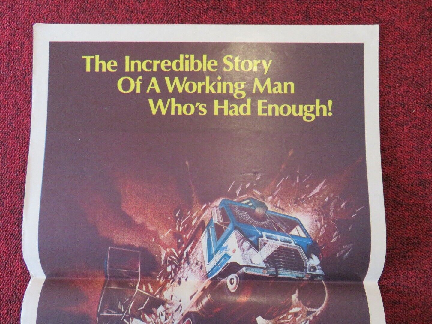 WHITE LINE FEVER FOLDED AUSTRALIAN DAYBILL POSTER Jan-Michael Vincent 1975 - Rendezvous Cinema