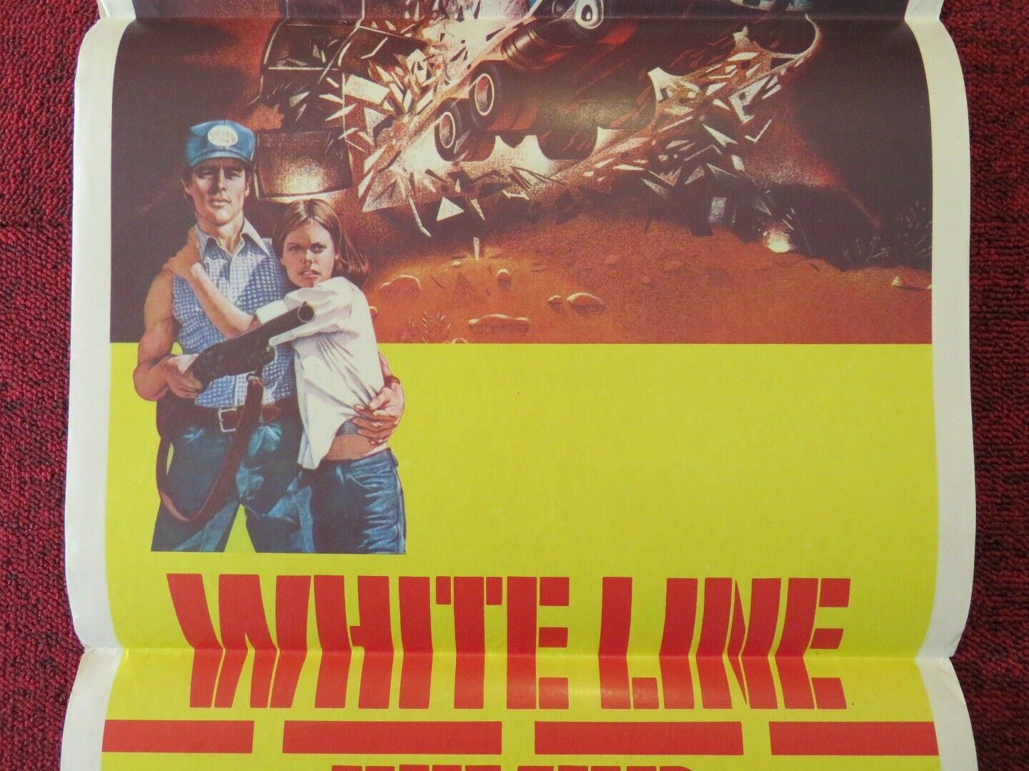 WHITE LINE FEVER FOLDED AUSTRALIAN DAYBILL POSTER Jan-Michael Vincent 1975 - Rendezvous Cinema