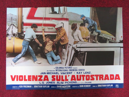 WHITE LINE FEVER - G ITALIAN FOTOBUSTA POSTER JAN - MICHAEL VINCENT KAY LENZ 1975 Rendezvous Cinema Movie posters