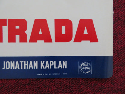 WHITE LINE FEVER - H ITALIAN FOTOBUSTA POSTER JAN - MICHAEL VINCENT KAY LENZ 1975 Rendezvous Cinema Movie posters