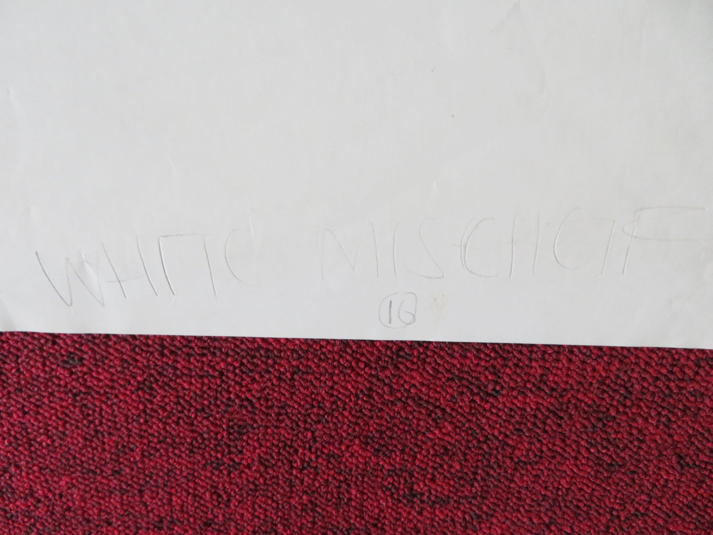 WHITE MISCHIEF UK QUAD POSTER FOLDED CHARLES DANCE SARAH MILES 1987 Rendezvous Cinema Movie posters