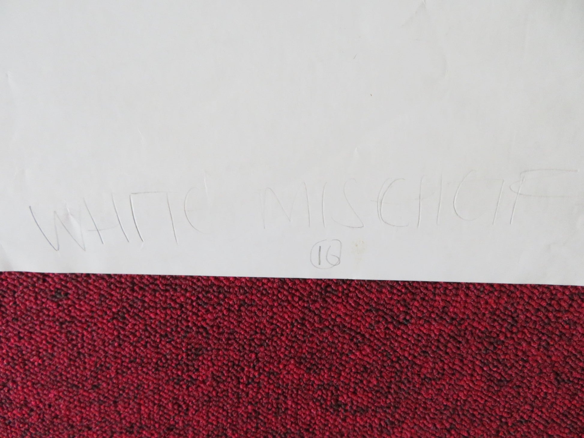 WHITE MISCHIEF UK QUAD POSTER FOLDED CHARLES DANCE SARAH MILES 1987 Rendezvous Cinema Movie posters