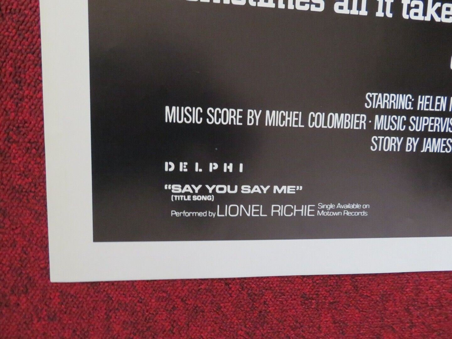 WHITE NIGHTS FOLDED US ONE SHEET POSTER BARYSHNIKOV HINES 1985 Movie posters