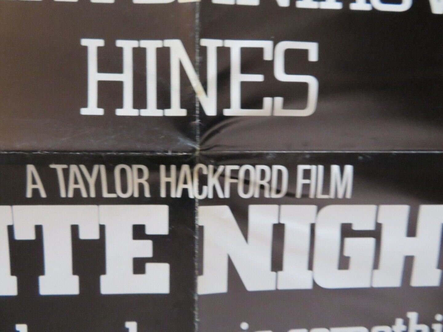 WHITE NIGHTS FOLDED US ONE SHEET POSTER BARYSHNIKOV HINES 1985 Movie posters