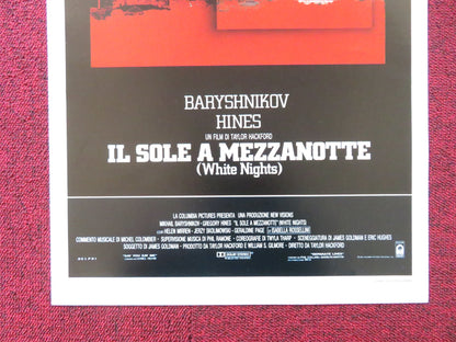 WHITE NIGHTS ITALIAN LOCANDINA POSTER MIKHAIL BARYSHNIKOV GREGORY HINES 1985 Rendezvous Cinema Movie posters