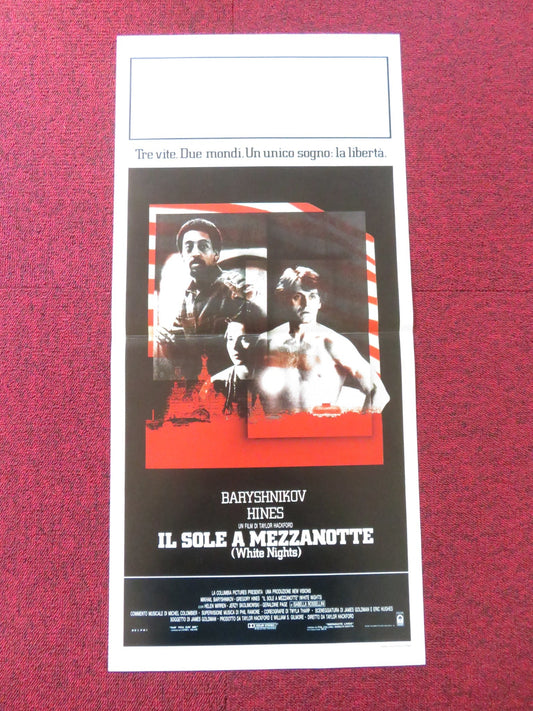 WHITE NIGHTS ITALIAN LOCANDINA POSTER MIKHAIL BARYSHNIKOV GREGORY HINES 1985 Rendezvous Cinema Movie posters