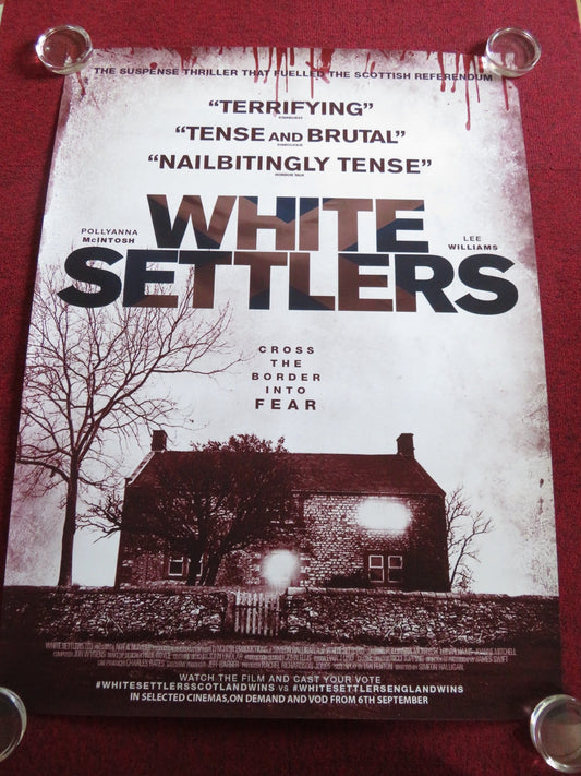 WHITE SETTLERS / THE BLOOD LANDS US ONE SHEET ROLLED POSTER P. MCINTOSH 2014 Rendezvous Cinema Movie posters