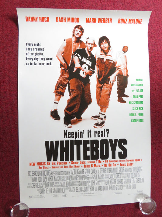 WHITEBOYZ US ONE SHEET ROLLED POSTER DANNY HOCH DASH MIHOK 1999 Rendezvous Cinema Movie posters