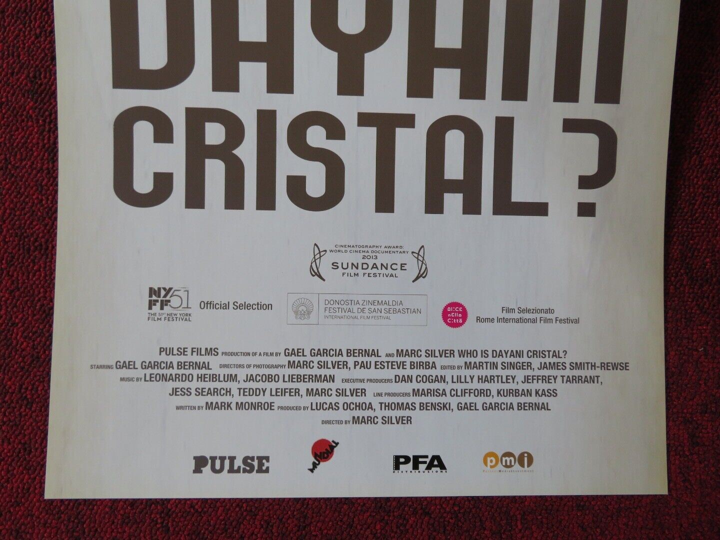 WHO IS DAYANI CRISTAL? ITALIAN LOCANDINA (27.5"x11.5") POSTER 2013 Movie posters