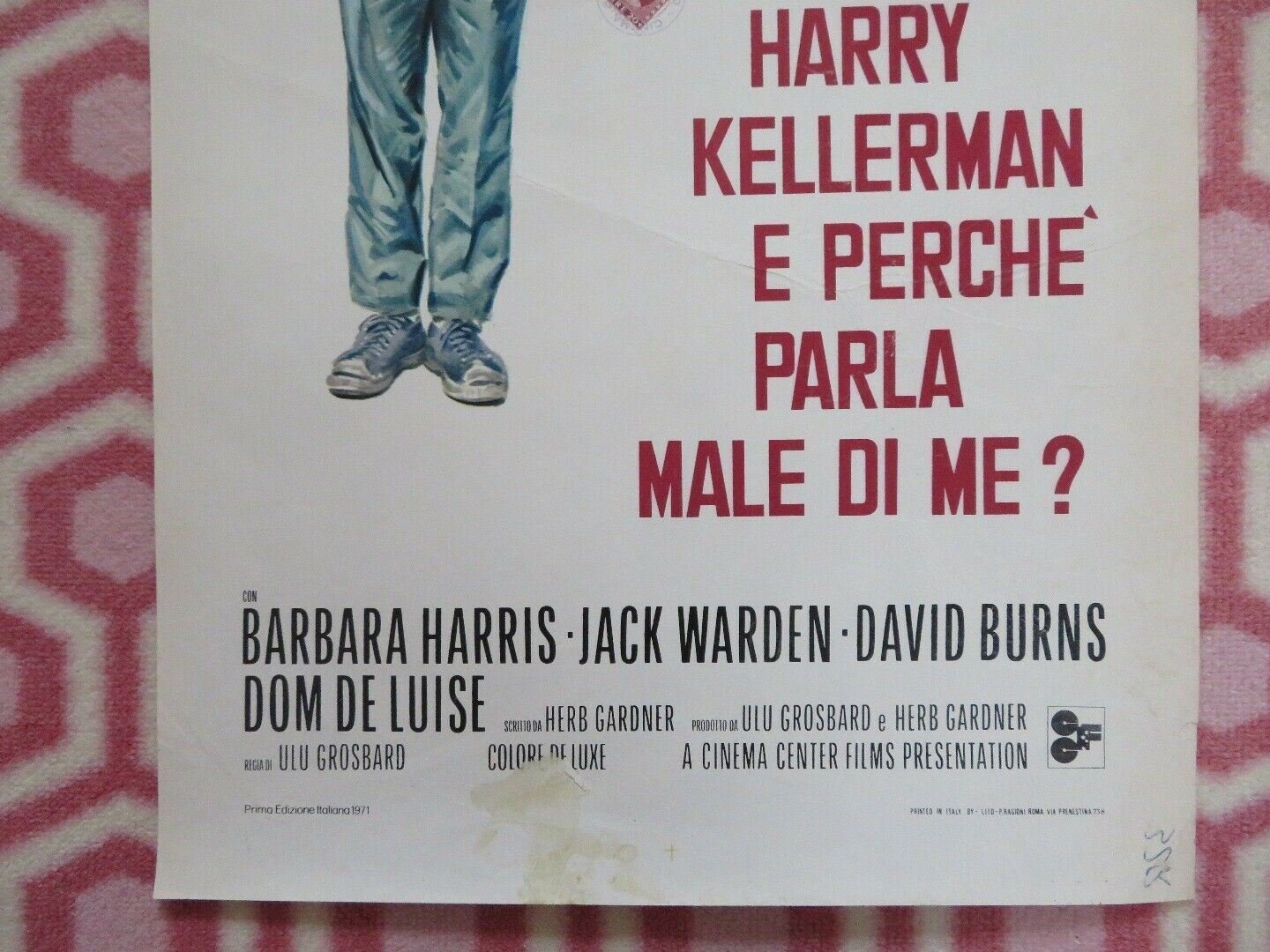 Who Is Harry Kellerman and Why Is He ITALIAN LOCANDINA (27.5"x 13") POSTER 1971 Movie posters