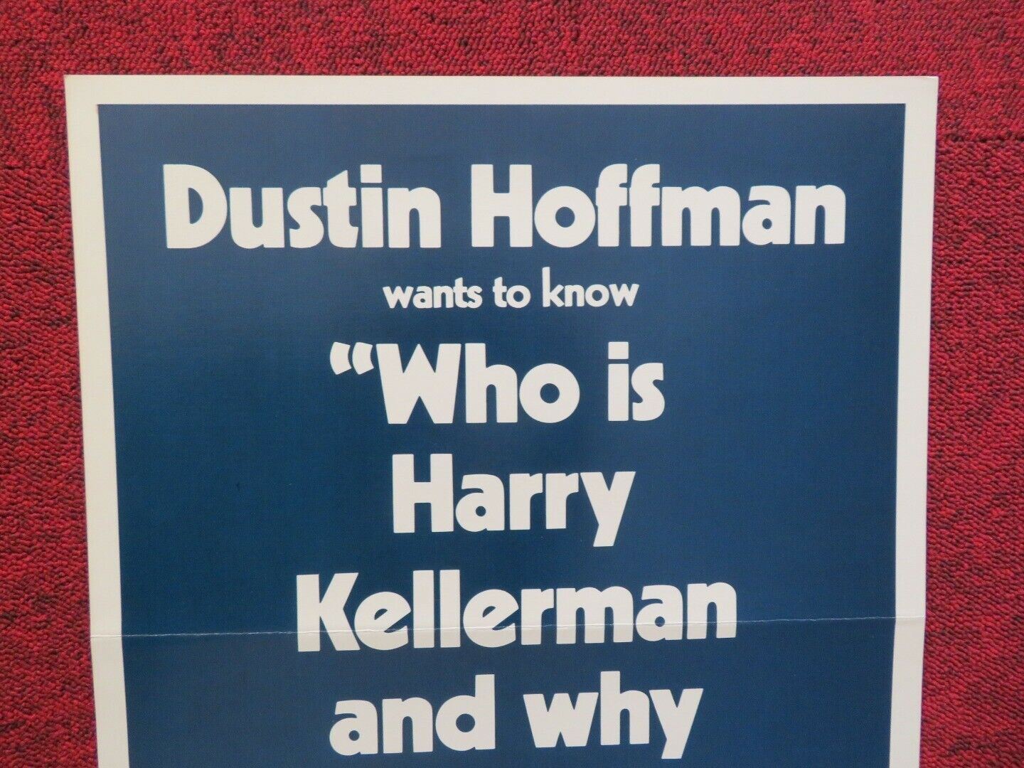 WHO IS HARRY KELLERMAN AND WHY IS HE SAYING ... US INSERT (14"x 36") POSTER 1971 Movie posters