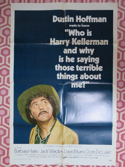 WHO IS HARRY KELLERMAN? US ONE SHEET POSTER BARBARA HARRIS 1971 Movie posters