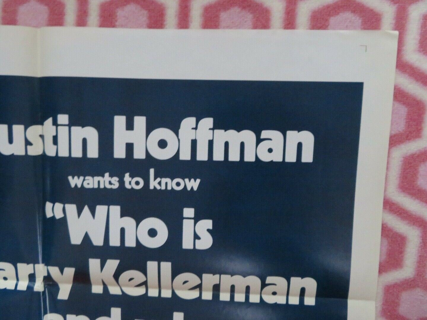 WHO IS HARRY KELLERMAN? US ONE SHEET POSTER BARBARA HARRIS 1971 Movie posters