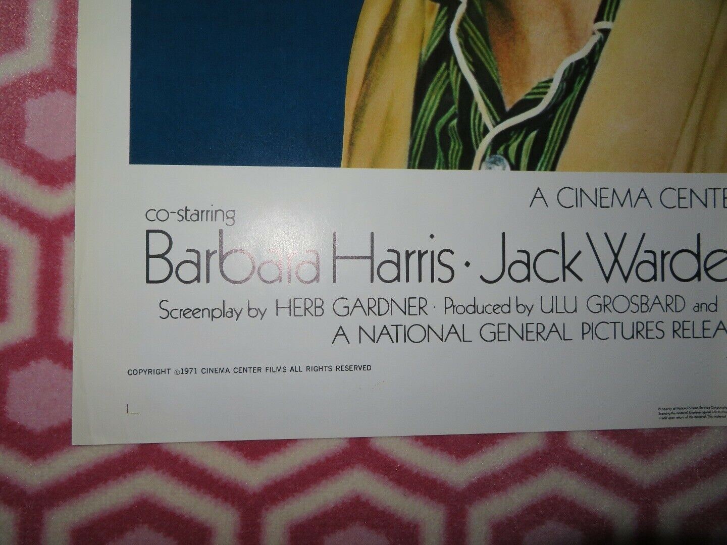 WHO IS HARRY KELLERMAN? US ONE SHEET POSTER BARBARA HARRIS 1971 Movie posters