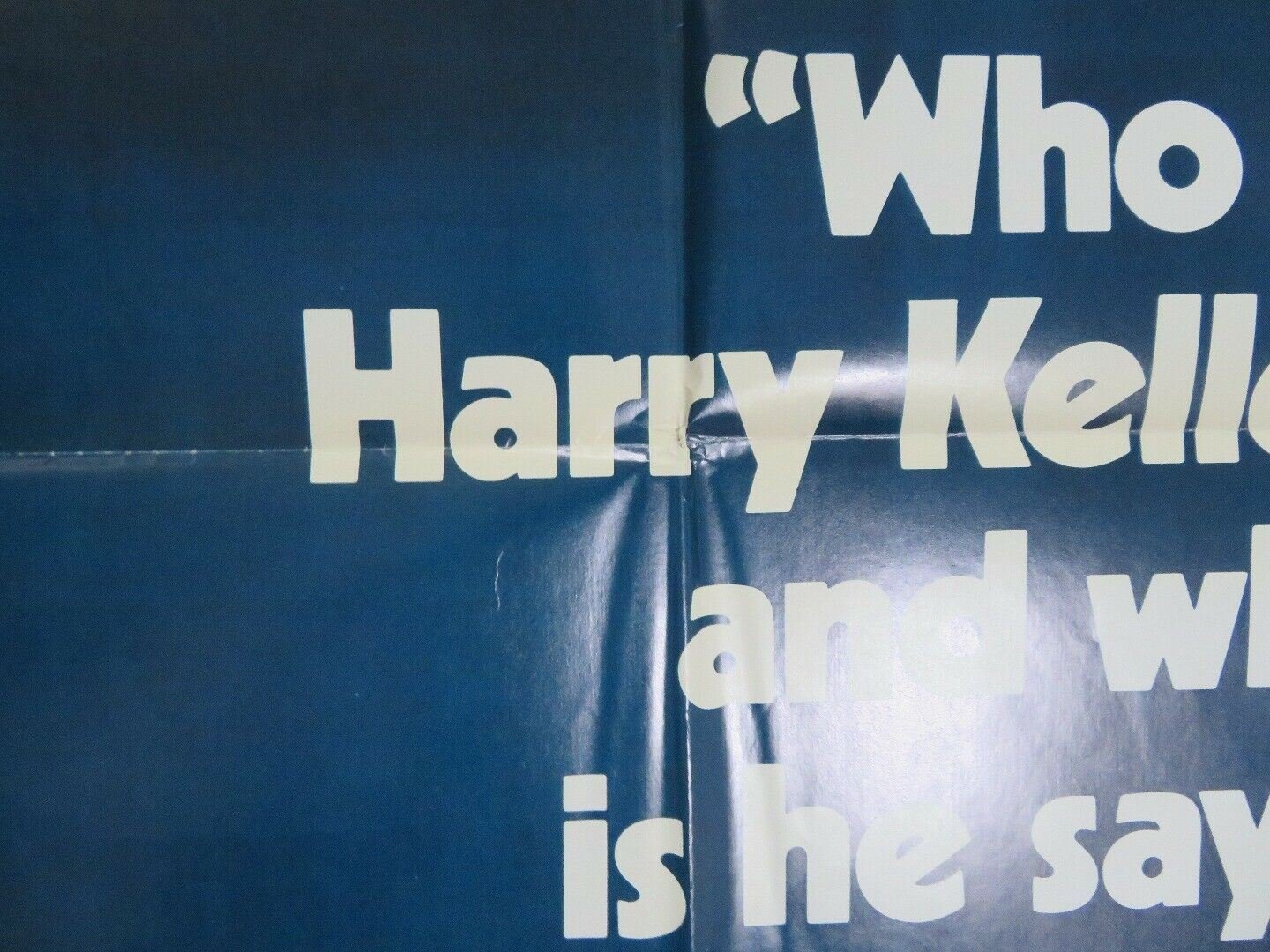 WHO IS HARRY KELLERMAN? US ONE SHEET POSTER BARBARA HARRIS 1971 Movie posters