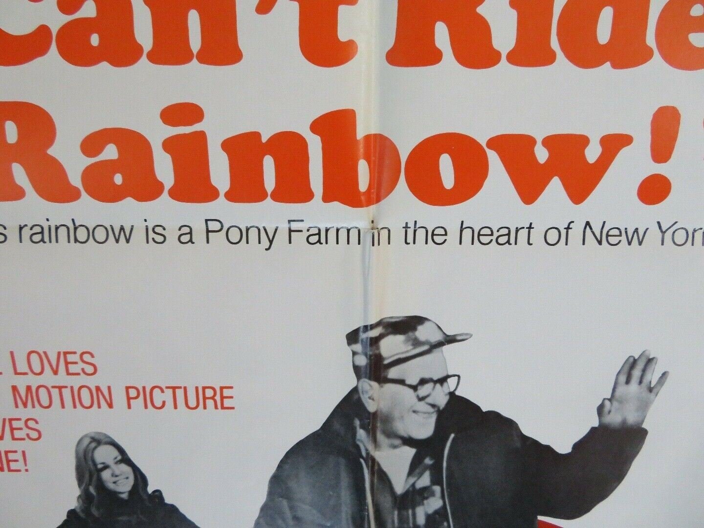 WHO SAYS I CAN'T RIDE A RAINBOW ONE SHEET POSTER JACK KLUGMAN 1971 - Rendezvous Cinema