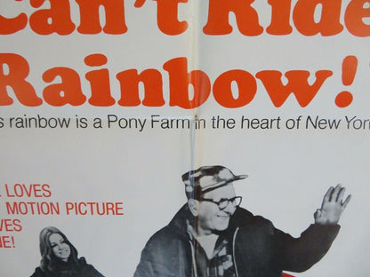 WHO SAYS I CAN'T RIDE A RAINBOW ONE SHEET POSTER JACK KLUGMAN 1971 - Rendezvous Cinema