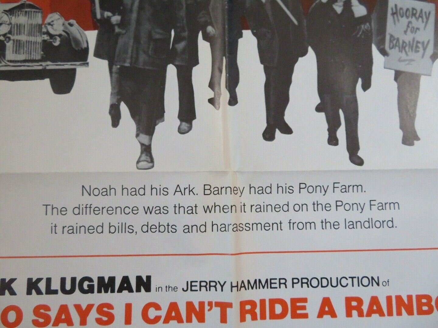 WHO SAYS I CAN'T RIDE A RAINBOW ONE SHEET POSTER JACK KLUGMAN 1971 - Rendezvous Cinema