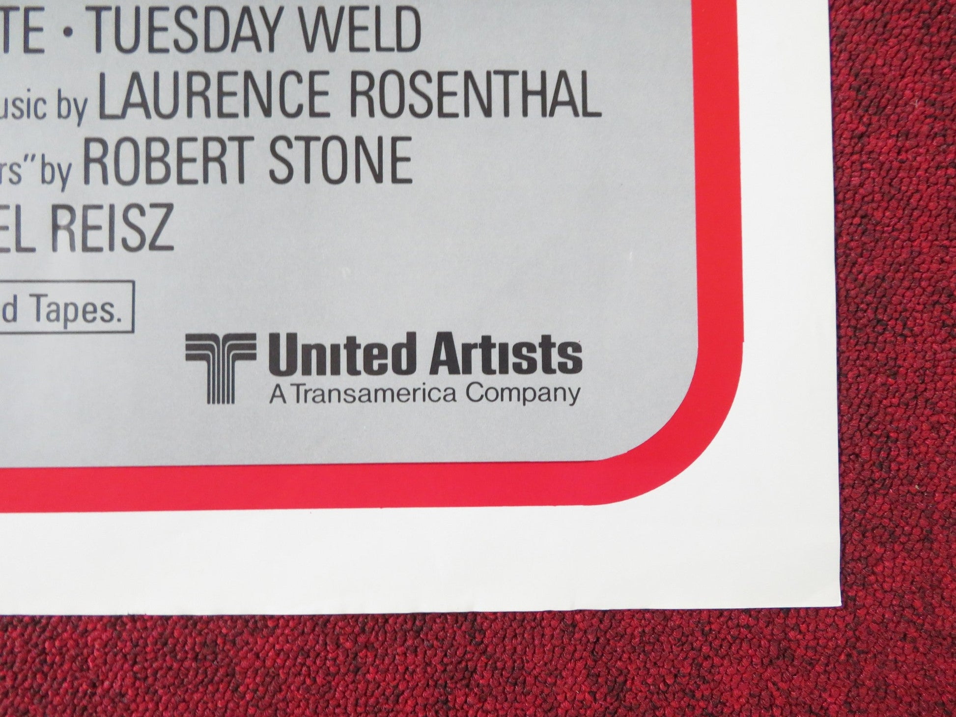 WHO'LL STOP THE RAIN FOLDED US ONE SHEET POSTER NICK NOLTE TUESDAY WELD 1978 Rendezvous Cinema Movie posters