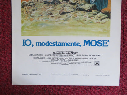 WHOLLY MOSES! ITALIAN LOCANDINA POSTER DUDLEY MOORE LARAINE NEWMAN 1980 Rendezvous Cinema Movie posters